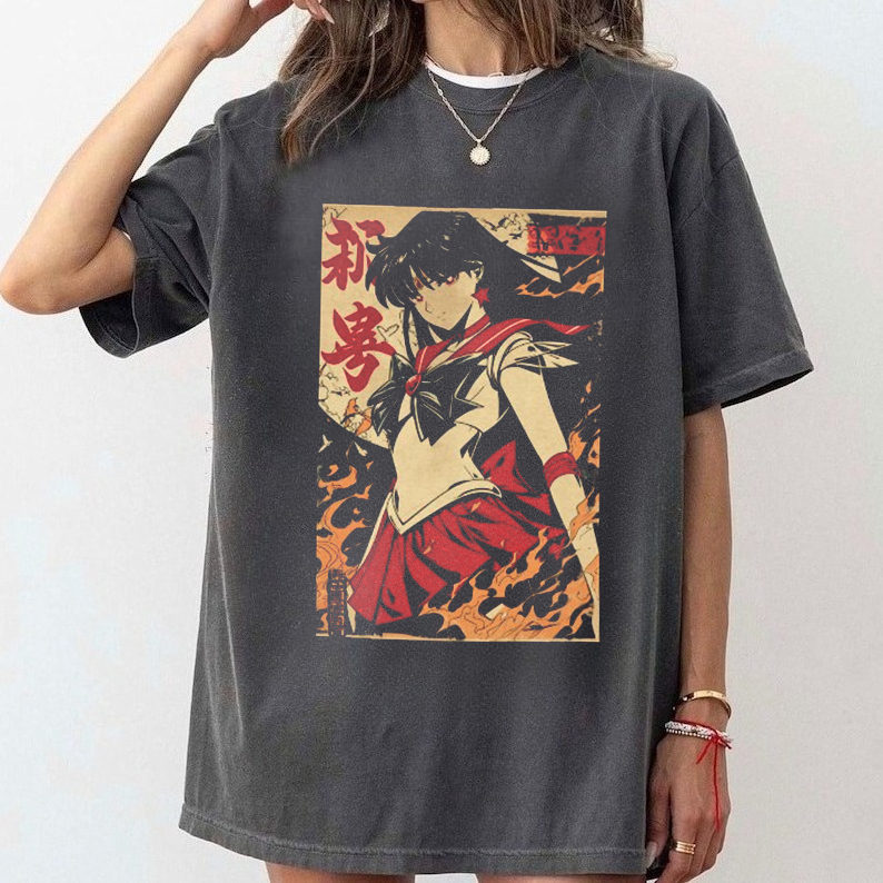Streetwear Brand T Shirt - Sailor Moon Retro 90s Anime Graphic