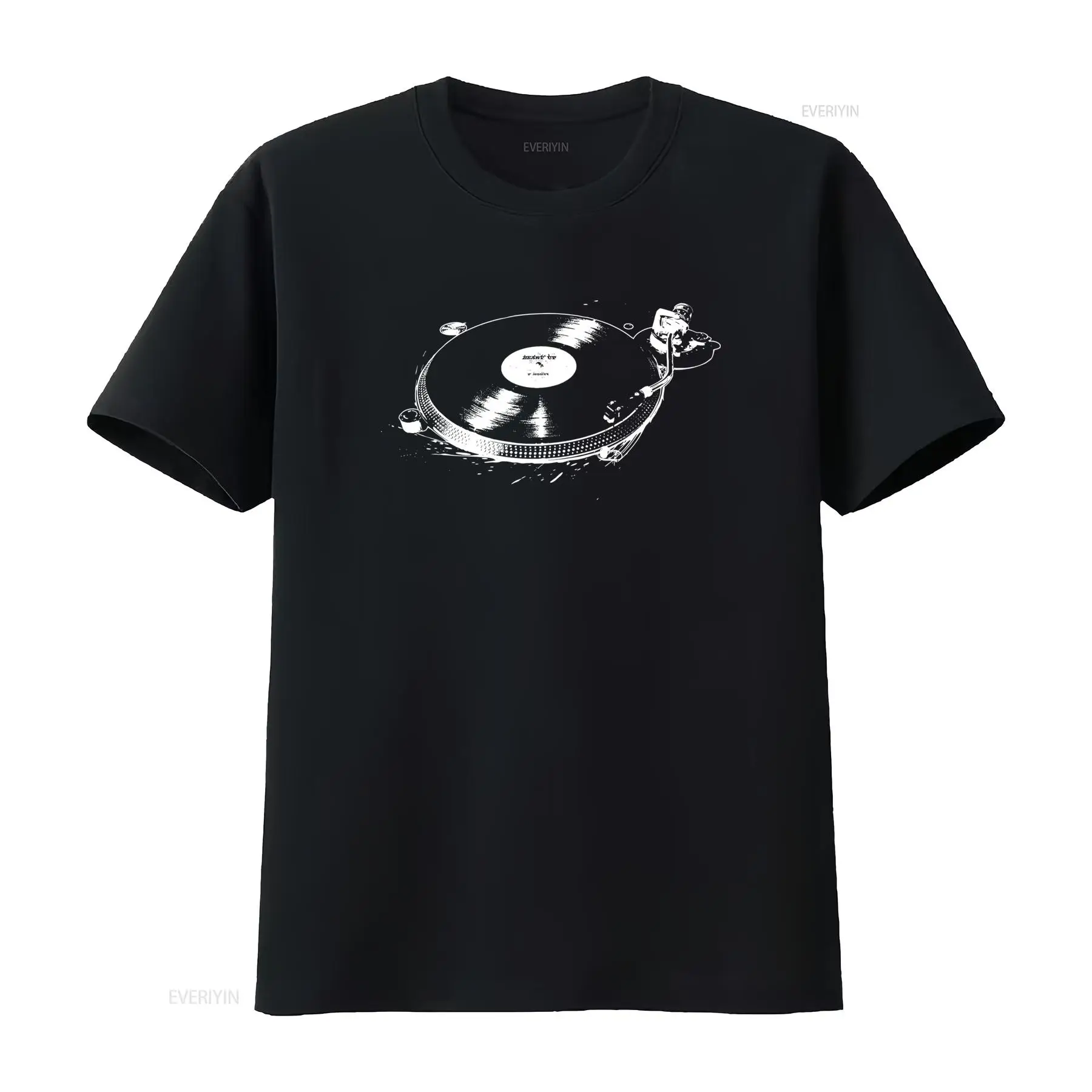 Streetwear Brand T Shirt - Classic Hip Hop Turntable Art DJ