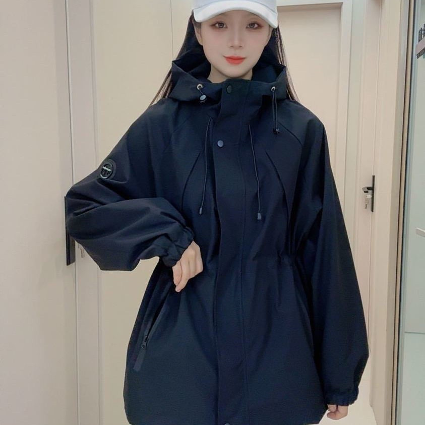 Streetwear Brand Designer - Hooded Jacket Women Spring Autumn Windbreaker