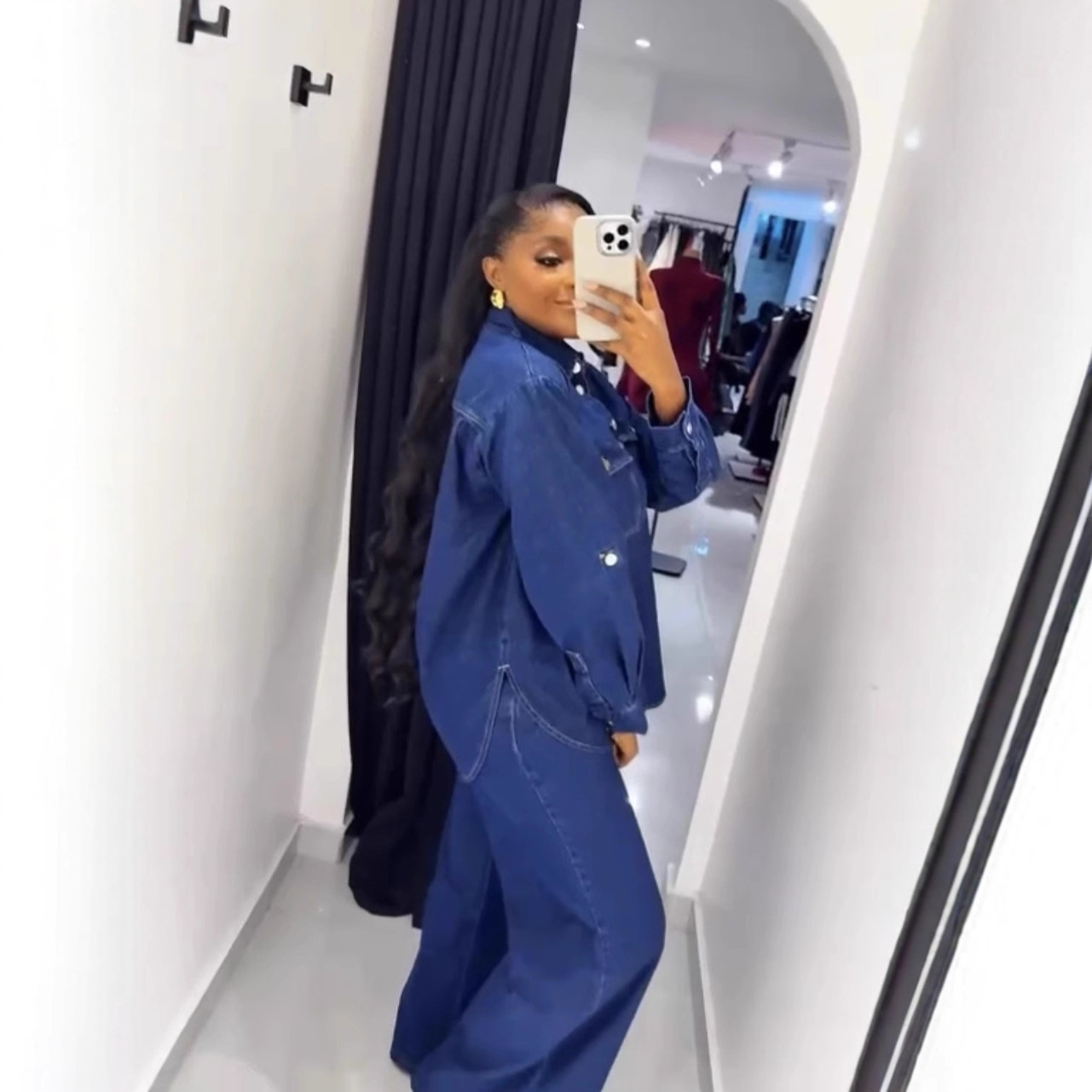 Jeans 2 Piece Sets Women Denim - огляд і ціна Streetwear Brand Pants