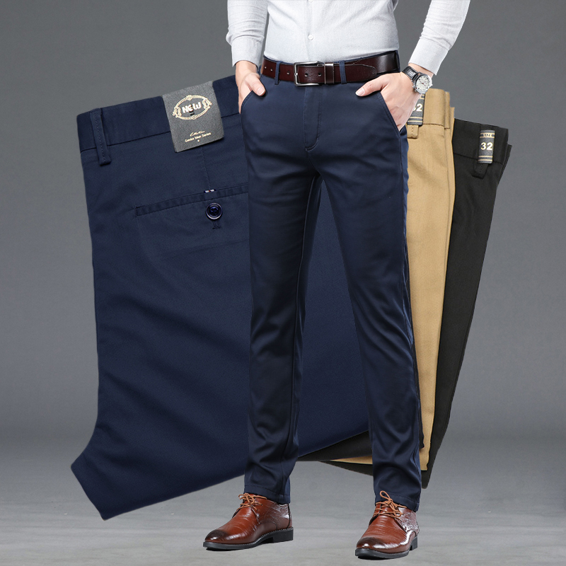 Summer Thin Men's Slim Suit Pa - огляд і ціна Streetwear Brand Pants