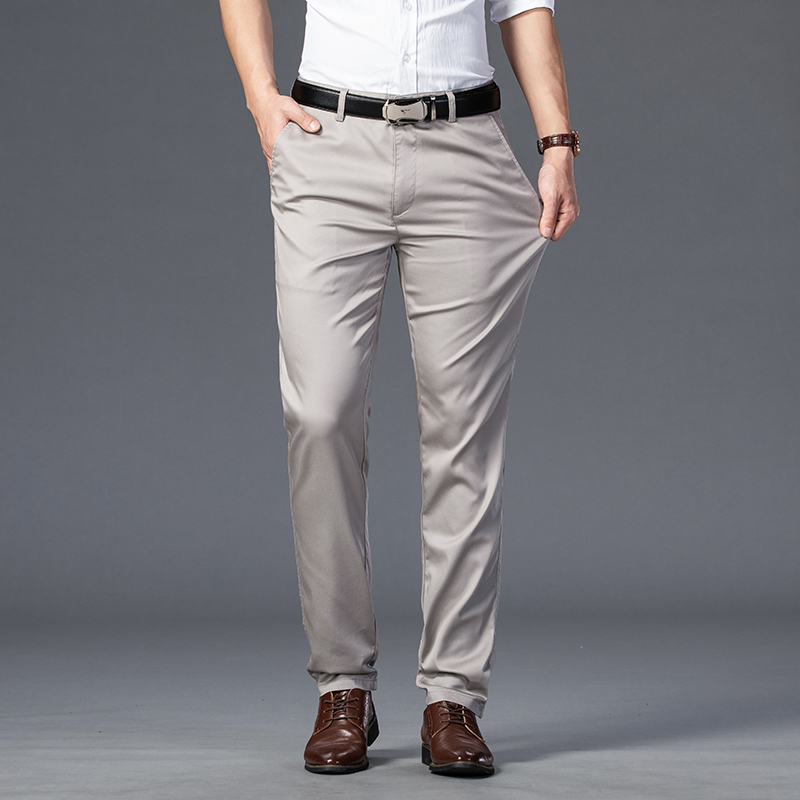 Summer Thin Men's Slim Suit Pa - огляд і ціна Streetwear Brand Pants
