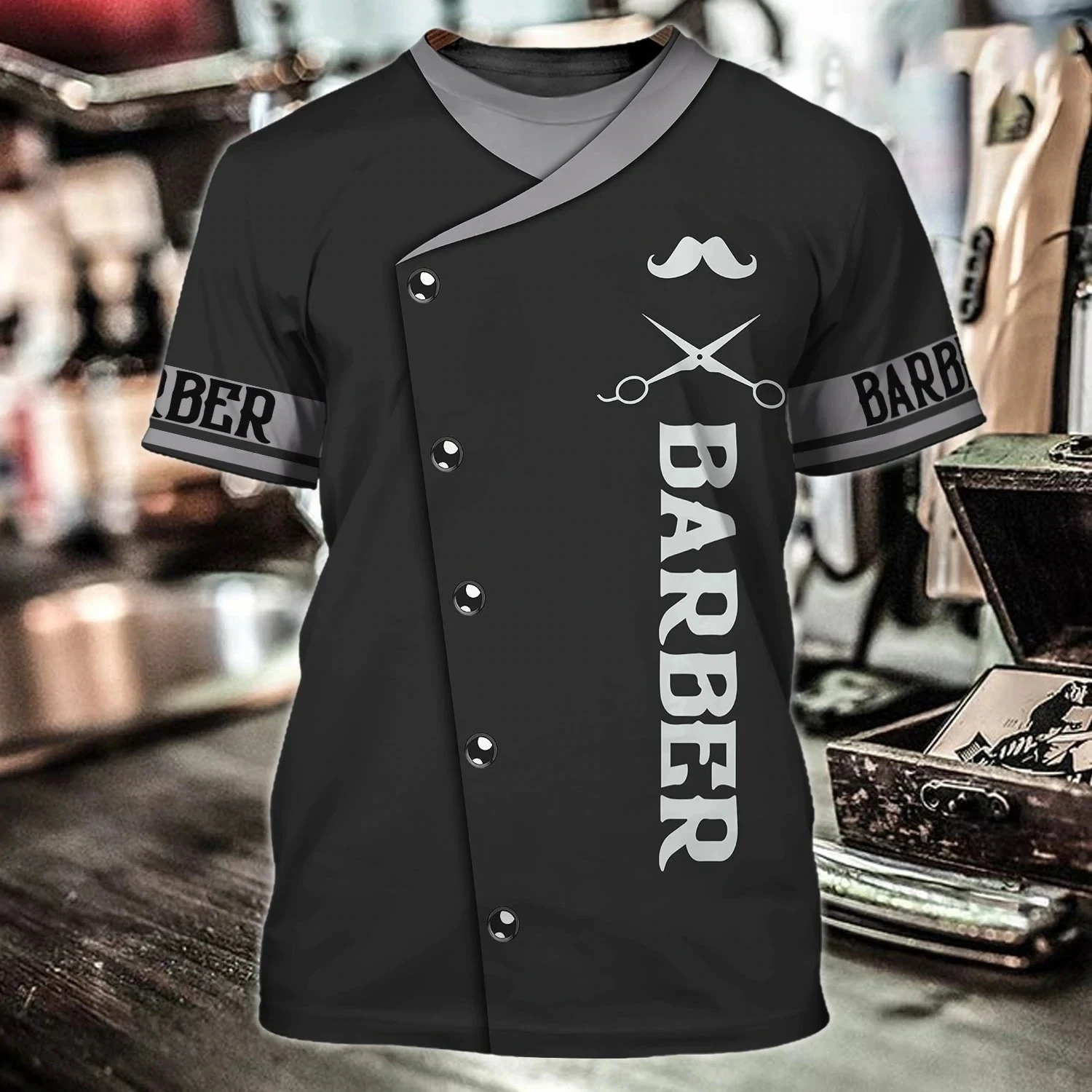 Men's Summer Fashion Barber Pi - огляд і ціна Streetwear Brand T Shirt