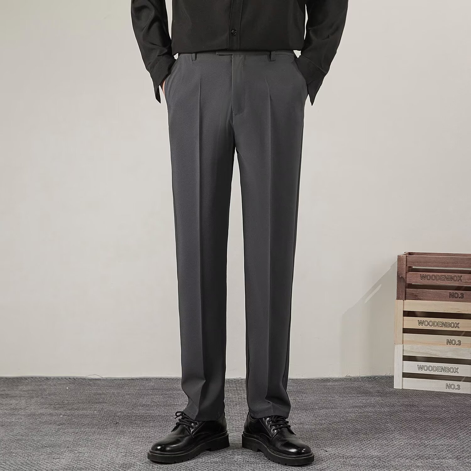 Summer Men's Solid Color Strai - огляд і ціна Streetwear Brand Pants