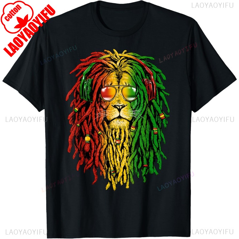New Arrival Rasta Reggae Lion  - огляд і ціна Streetwear Brand T Shirt