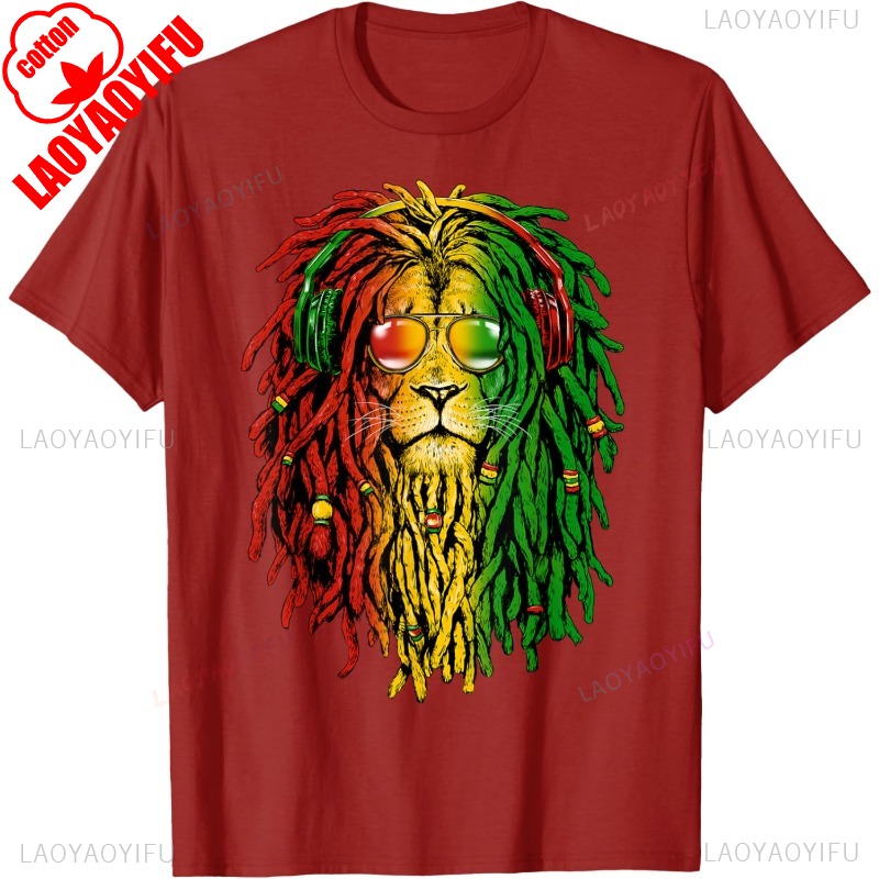 New Arrival Rasta Reggae Lion  - огляд і ціна Streetwear Brand T Shirt