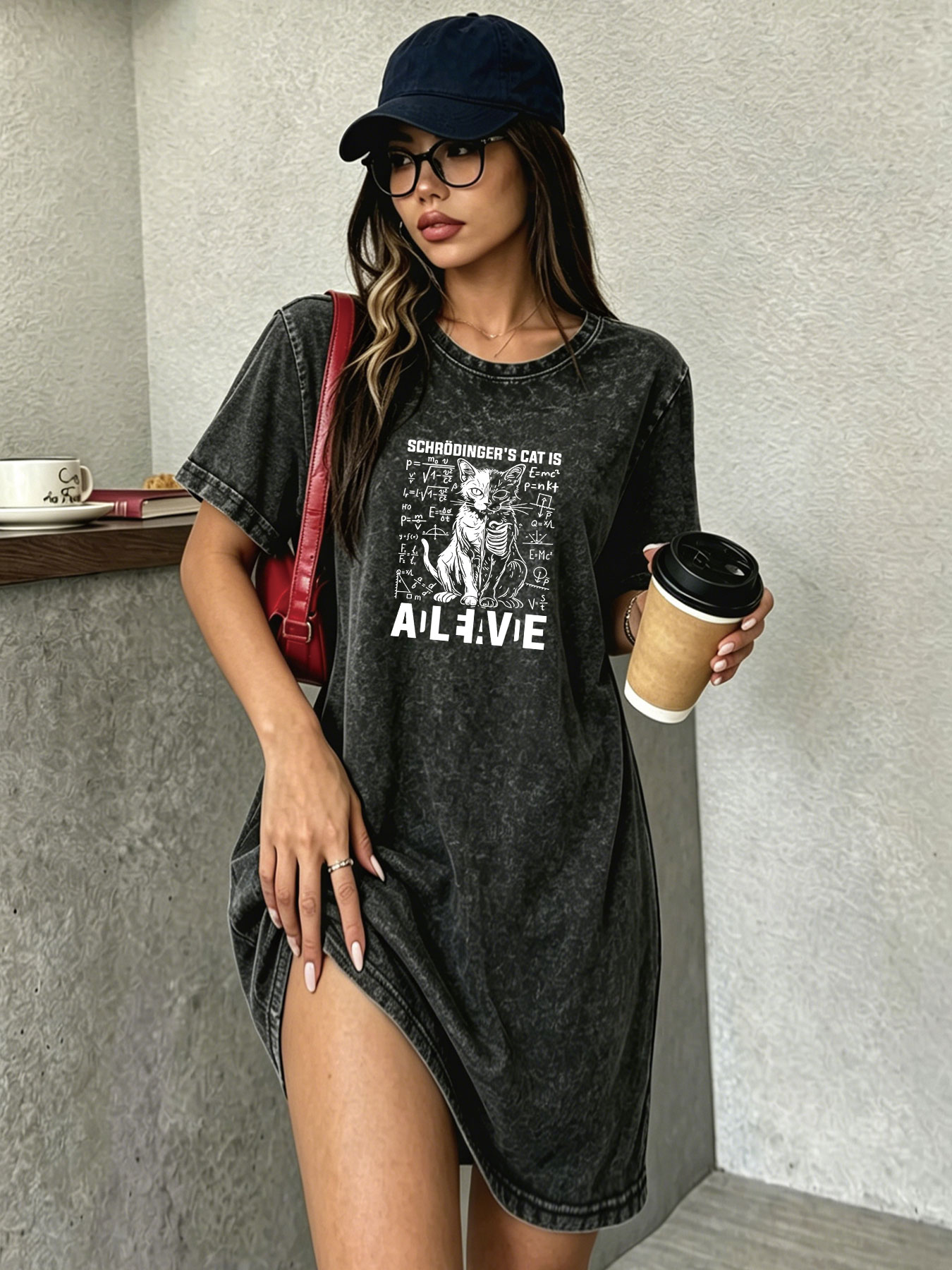 Vintage Washed Distressed T-Sh - огляд і ціна Streetwear Brand Cat