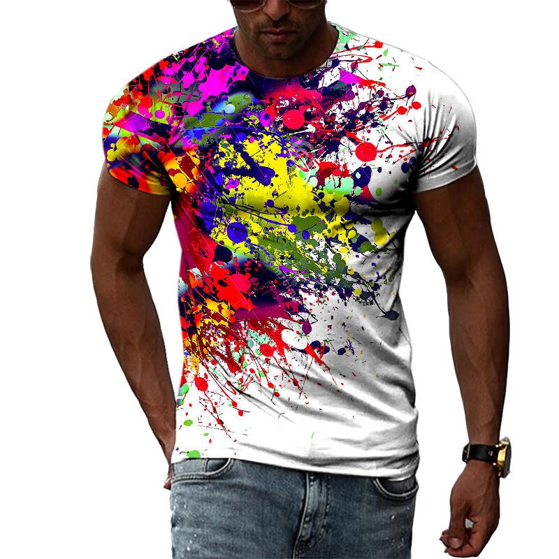 Men's Summer Fashion 3D Print  - огляд і ціна Streetwear Brand T Shirt